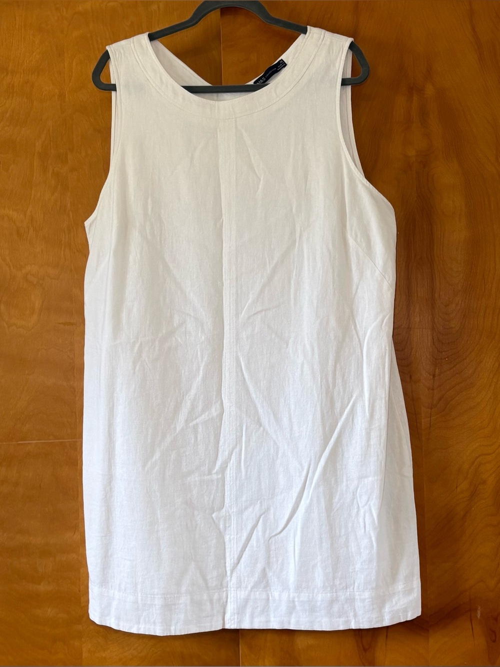 M & S Collection Women’s Sleeveless Midi Dress - White size US 16